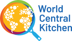 stylized image of frying pan and map of the world
