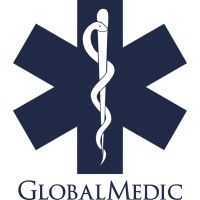 GlobalMedic logo - snake entwined around a rod